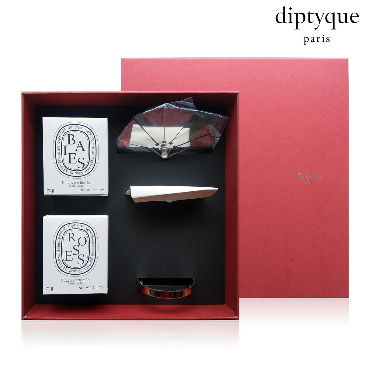 Diptyque 香薰蠟蠋走馬燈紅色禮盒